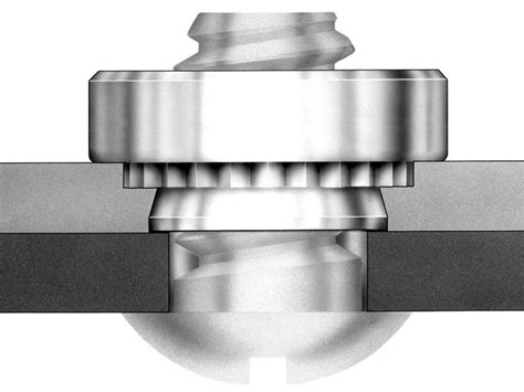 press-fit nut for sheet metal|press fit nut installation tool.